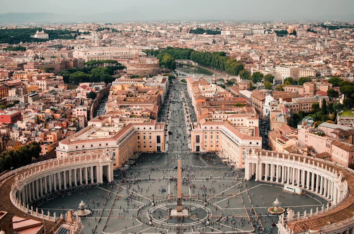 St. Peter's Basilica dome in Vatican City